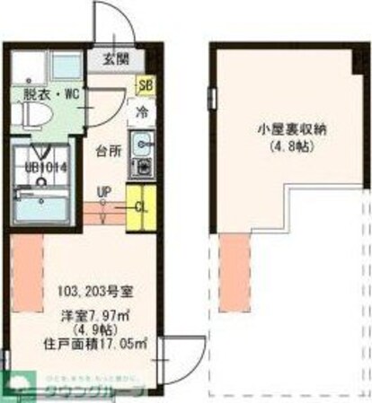 ハーモニーテラス足立VIIの物件間取画像
